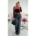 Jeans inclusif extra long gris