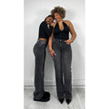 Jeans inclusif extra long gris
