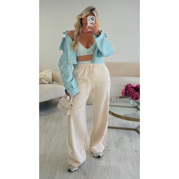 Jogging loose extra long creamy