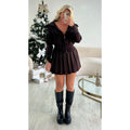 Jupe épaisse patineuse choco