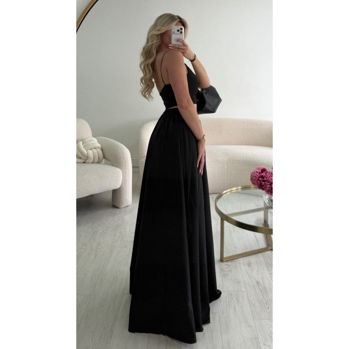 Jupe longue TALL coton noire
