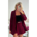 Jupe short classique burgandy