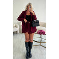 Jupe short classique burgandy