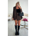Jupe short classique choco