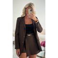 Jupe short classique choco