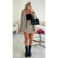 Jupe short classique mocca