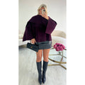 Jupe simili brillant noire