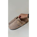 Mules mi-saison taupe
