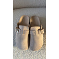 Mules mi-saison taupe