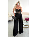 Palazzo noir ceinture standard