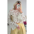 Pantalon barrel pince jaune pastel