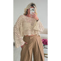 Pantalon barrel pince sable