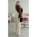 Pantalon crochet creamy