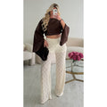Pantalon crochet creamy