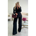 Pantalon large extra long noir