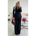 Pantalon large extra long noir