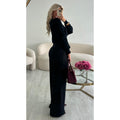 pantalon large noir