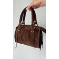 Sac daim choco 100% cuir