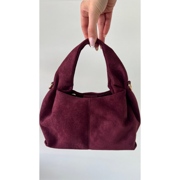 Sac inspi P burgandy daim