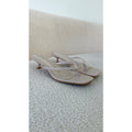 Sandales talons beige