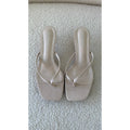 Sandales talons beige
