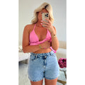 short jeans bleu