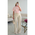 Tee-shirt cintré classique rose