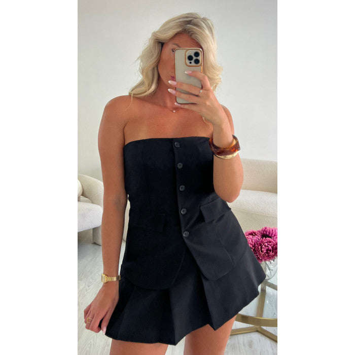 Top bustier black