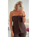 Top bustier choco