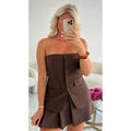 Top bustier choco