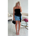 Top bustier dentelle noir