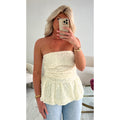 Top bustier crème