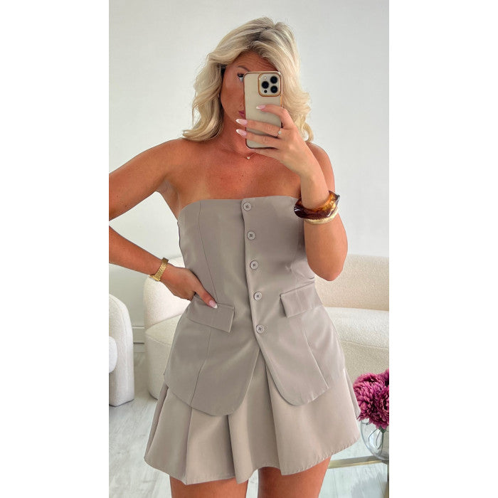 Top bustier mocca