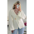 Top dentelle white trou aux pouces