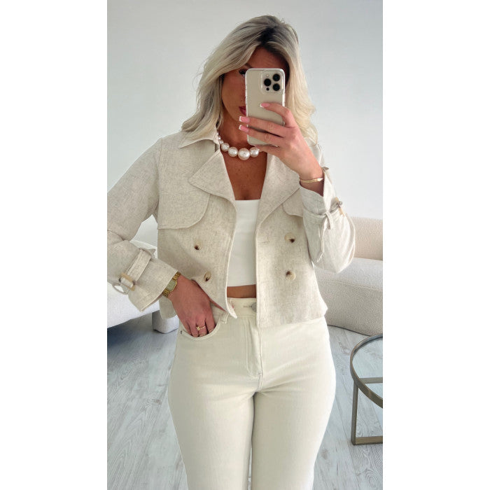 Trench court beige