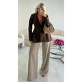 Veste blazer cintré café