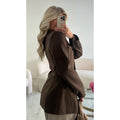Veste blazer cintré café