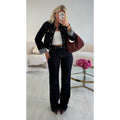 Veste jeans revers brut