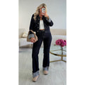 Veste jeans revers brut