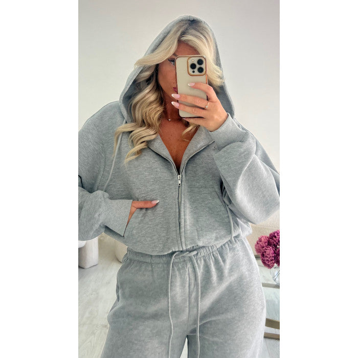 Veste jogging grise
