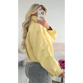 Veste simili col montant jaune pastel