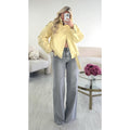 Veste simili col montant jaune pastel